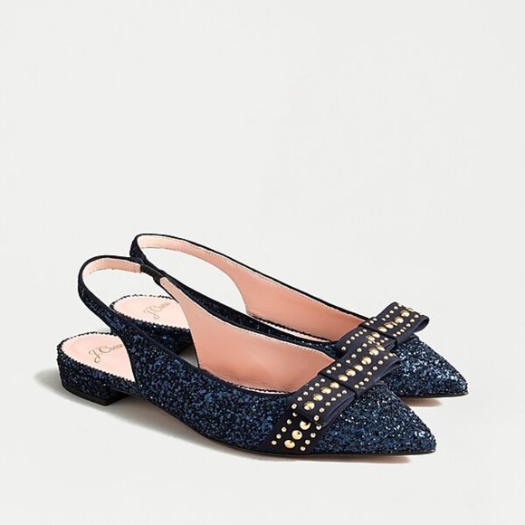 J. Crew Shoes - J.Crew Glitter Flats 6